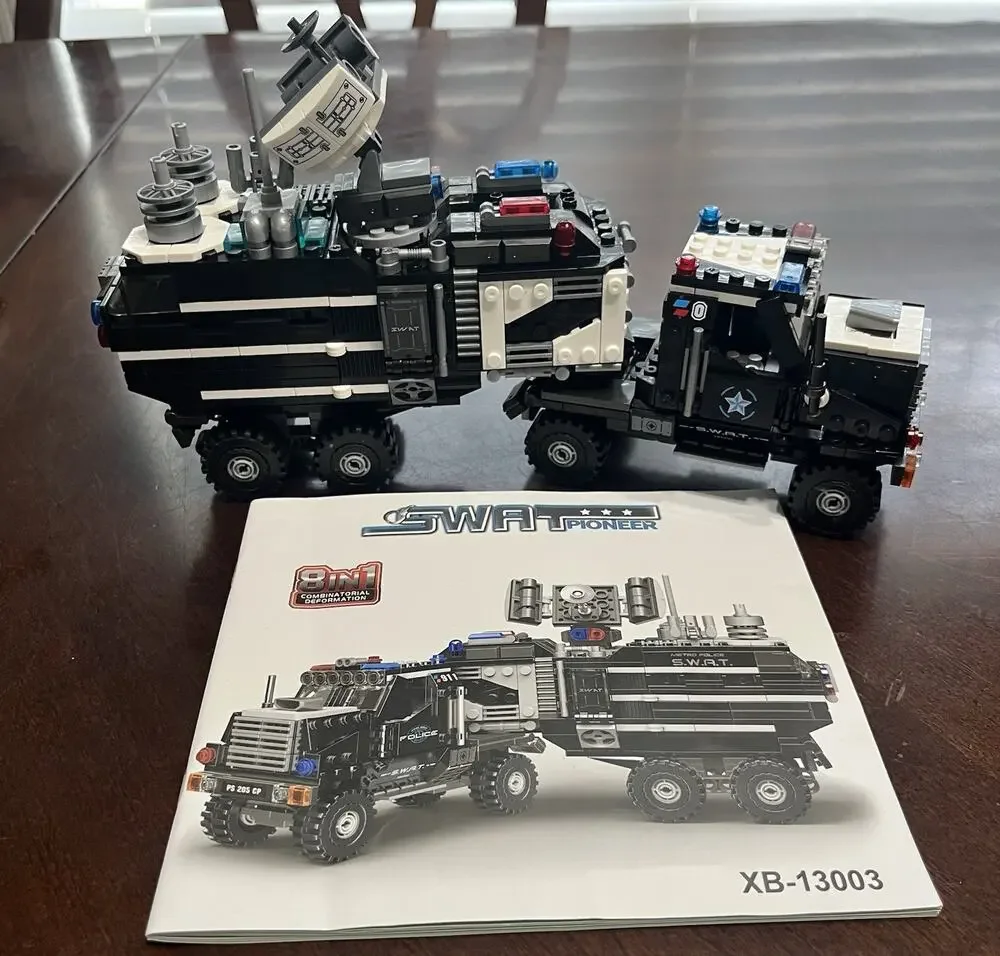 Xingbao Swat Pioneer Police Vehicle Building Blocks Bricks Set XB-13003